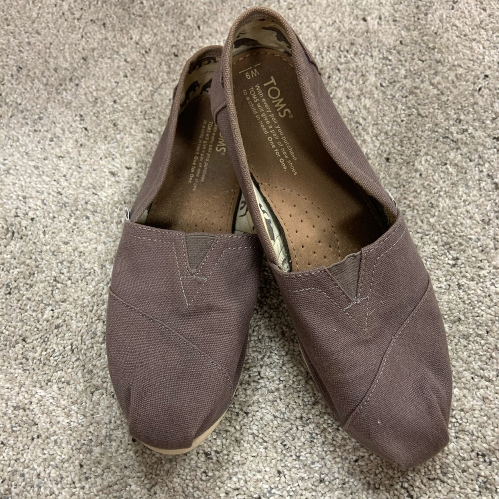 TOMS classic Ash grey canvas flats